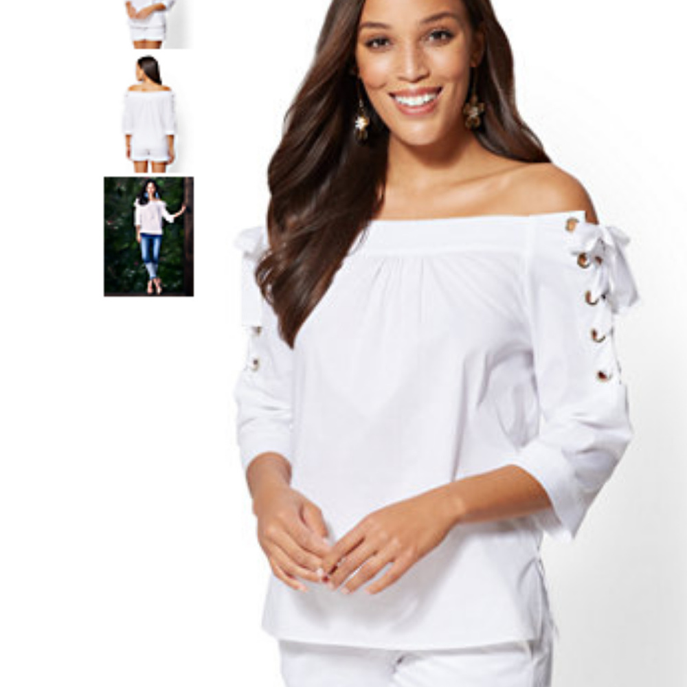 NWT New York & Co White blouse